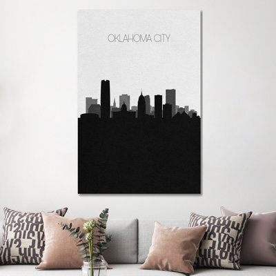 Oklahoma City, Oklahoma Skyline by Ayse Deniz Akerman - Wrapped Canvas Gallery-Wrapped Canvas Giclée
