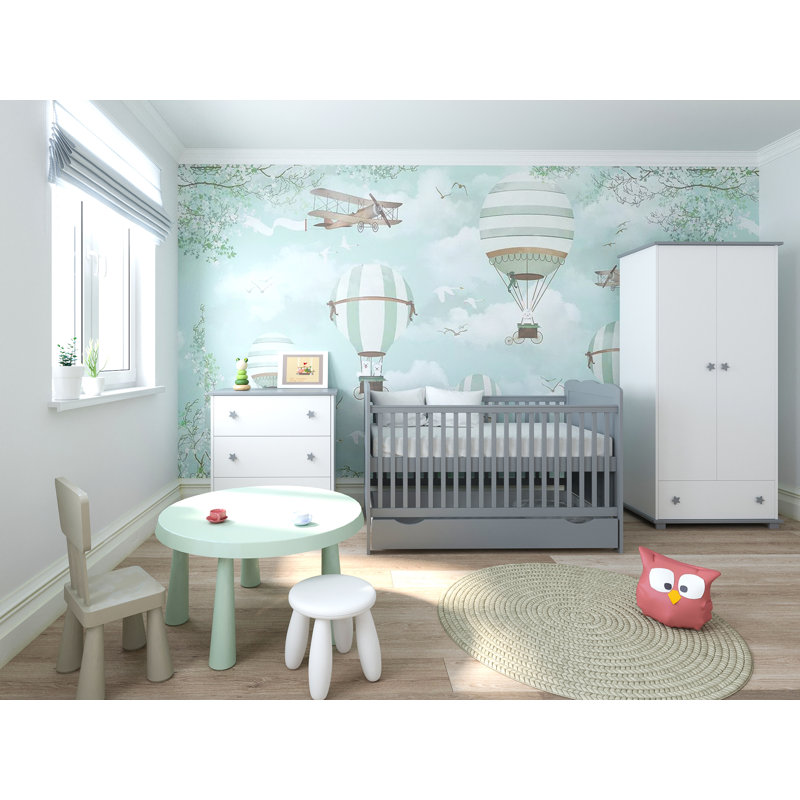 Torrens Cot Bed, Grey, Yes