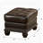 Espresso And Cherry Tufted Ottoman