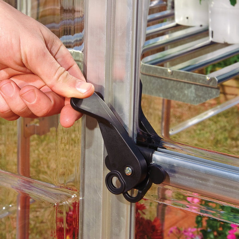 Hybrid 6' W x 6' D Greenhouse, Silver