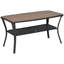 Table basse avec tablette de rangement Outsunny