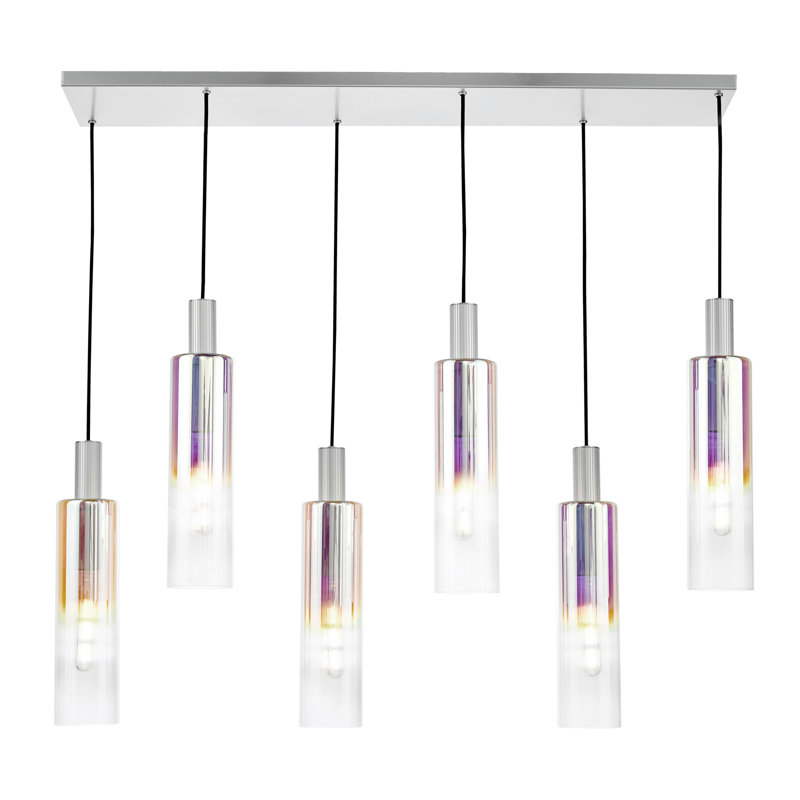 Crumbie 6 - Light Pendant, Silver, Iridised