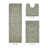Merkle Premium 100% Cotton 2155 GSM 3-Piece Bath Rug Set, OEKO-TEX® Certified, Non-Slip Spray Latex Backing, Plush Tufted, Super Absorbent, Machine Washable Bathroom Rugs for Bathroom, Shower & Tub, Dark Sage-2049234397-2109552167