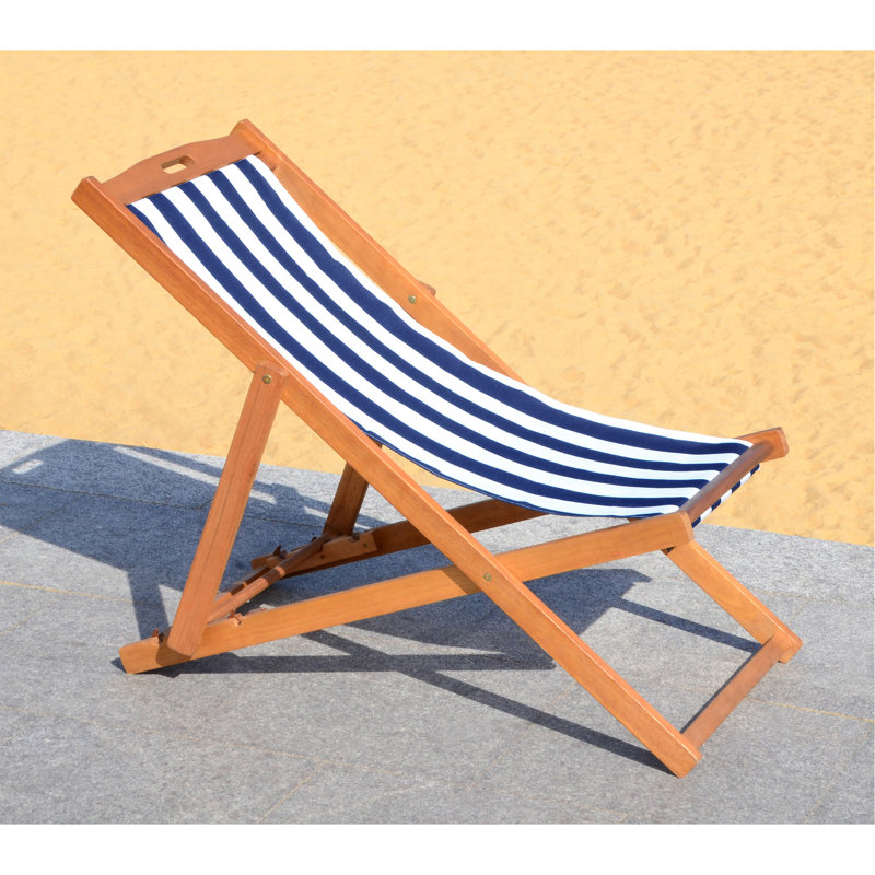 Chaise De Plage Inclinable Hydeville, Marine