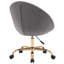 Chaise de bureau ergonomique rembourrée en velours-703780983