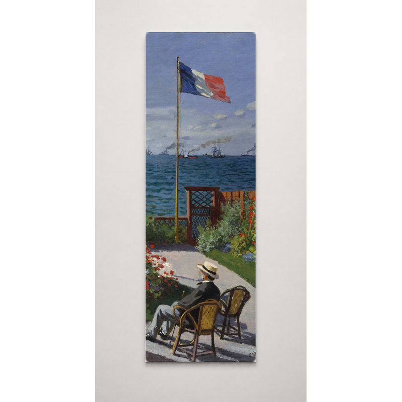 Jardin à Sainte-Adresse (1867) - Art mural sur toile haut, L 72 po x H 24 po