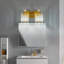 Luminaire de meuble-lavabo moderne avec abat-jour en cristal, luminaire à 2 lumières, compatible avec une ampoule E26, installation facile, finition résistante à l'humidité-278005886