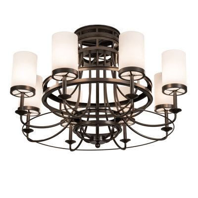 Lustre empire à 8 lumières Saxony