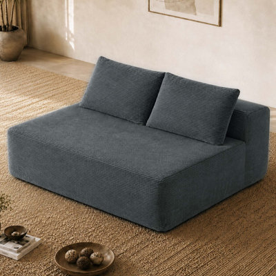Luxury Lounge Sofa with Spring Comfort and No Assembly