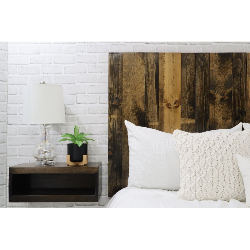 Davel Solid Wood Headboard, Full / Double, Dark Brown