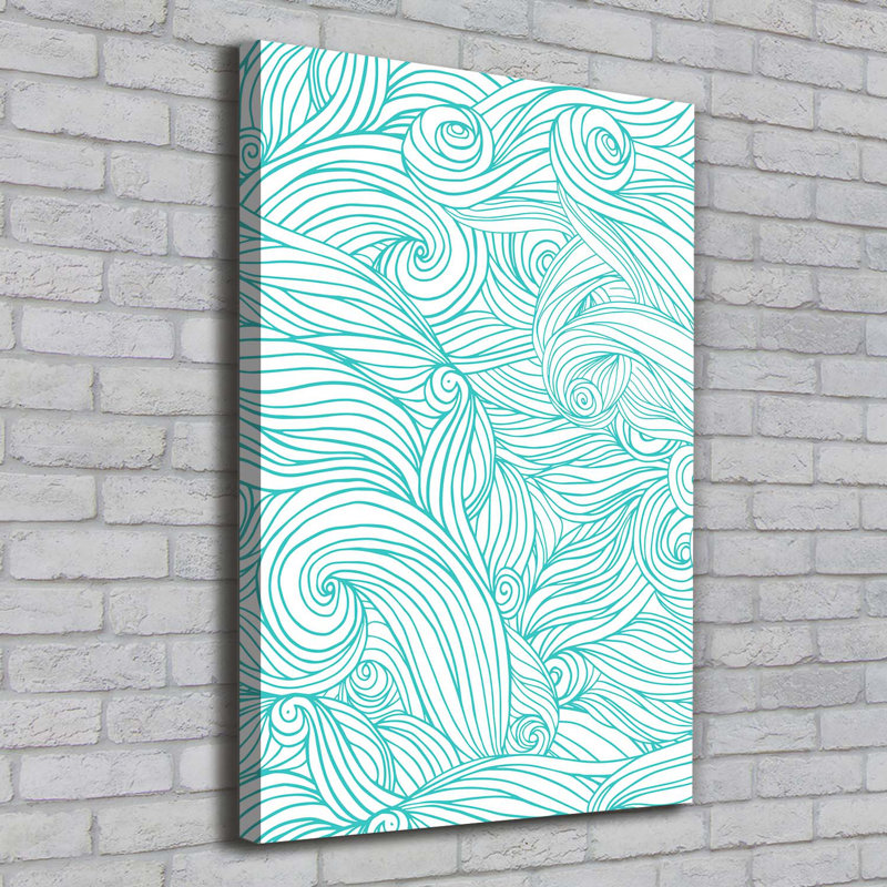 Blue Waves - Wrapped Canvas Print