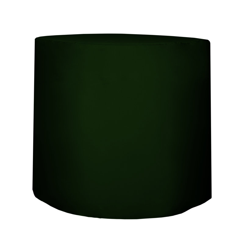 Javin Solid Color Round Tablecloth, Hunter Green, 10