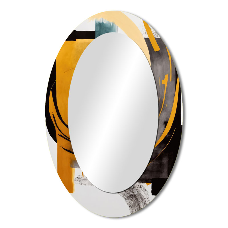 Miroir mural moderne moderne vert art déco IV, 36 po x 24 po