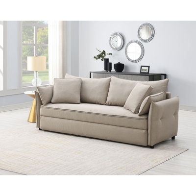 Lit gigogne en tissu avec rangement Irina