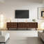 Unfinished TV Stand for TVs up to 78" with Fireplace Included