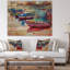 Bateaux et océan - art mural rond en métal paysage marin-35123879-35123884
