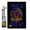 Dracula de chute de chute de polyester de 2 côtés 18,5 x 13 po halloween ensemble de drapeau