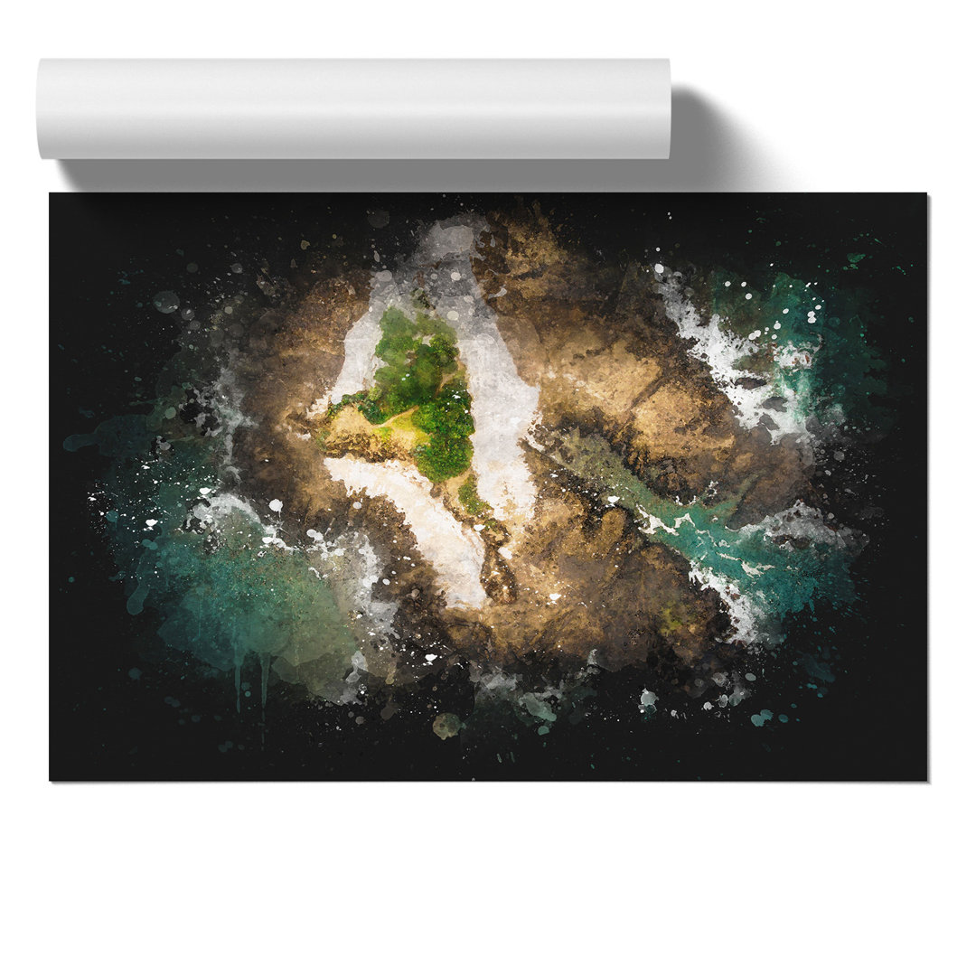 Samara in Costa Rica Paint Splash - Frameless Print