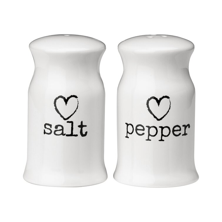 Snell Ceramic No Salt And Pepper Shaker Set