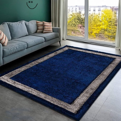 Solid Colour Shag Area Rug