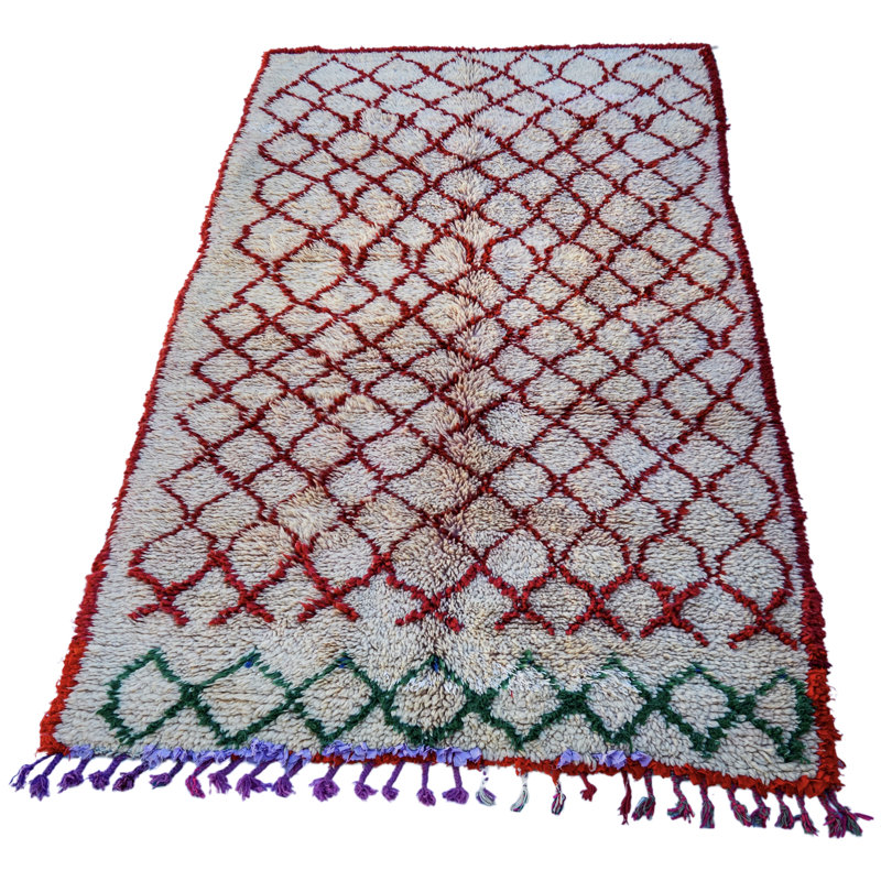 One-of-a-Kind Rectangle 4' X 7'7" Hand Knotted Area Rug