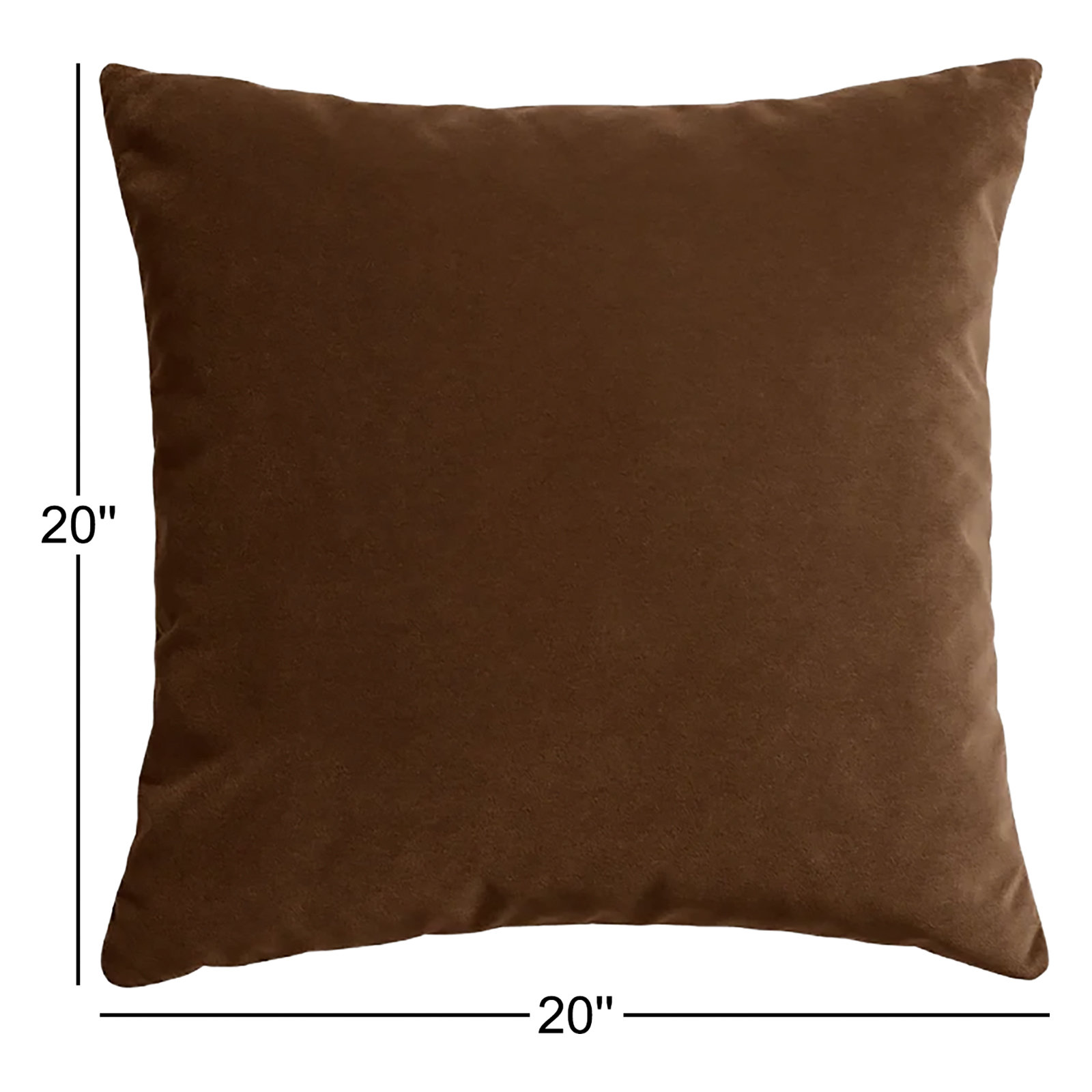 Signal Throw Pillow, Square 20", Coffee