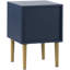 Iain 35cm W Metal Bedside Table