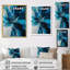 Marbre chromatique bleu et noir sur toile-33861515-33861514