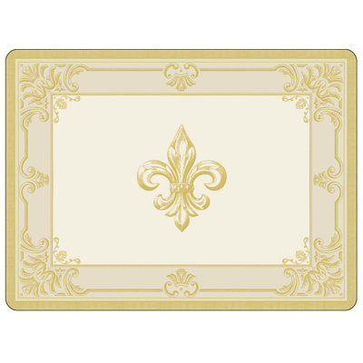 Napperon Pimpernel Fdc-Fleur De Lys, Tpe / Gld 15,7 po x 11,7 po