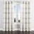 French Country Curtain panels - Traditional Gray Plaid Grommet Curtain - 1 Panel-2003939482-2003939484