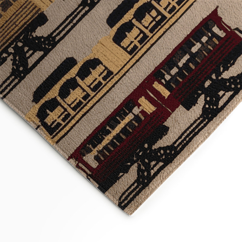 Tapis intérieur et extérieur brun Transport, Rectangle 9 pi x 12 pi