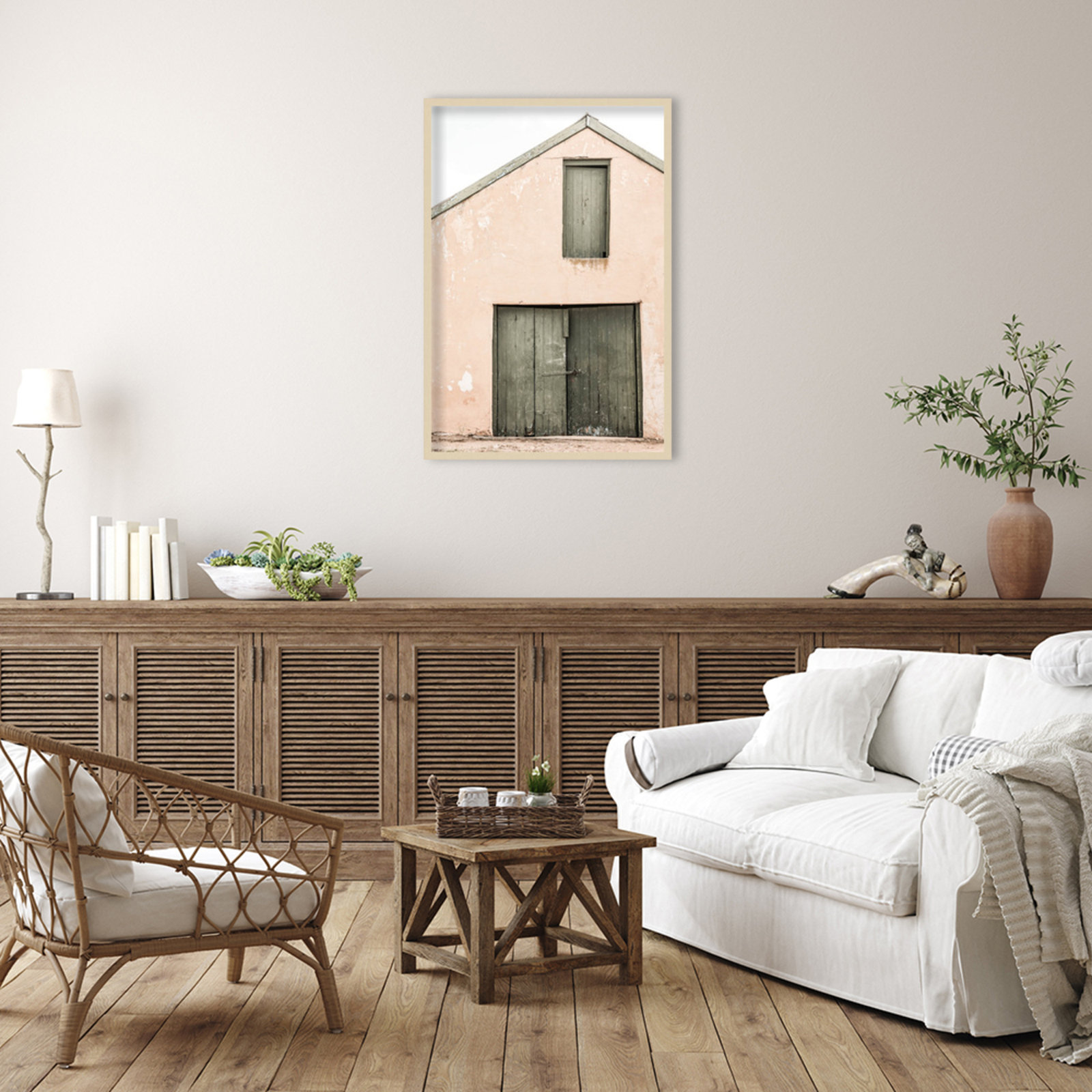 Pineland "Karoo Farm House" Print, Brown, 41" H x 28" W