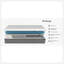 Matelas en mousse à mémoire de forme hybride et à ressorts Rechargez 5 couches, 12 pouces, grand lit, blanc et gris-114706525