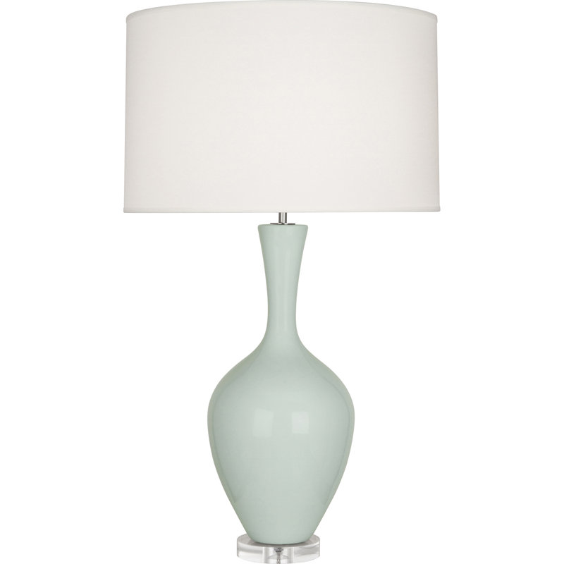 Audrey Resin Table Lamp, Celadon