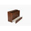 Armoire-lit escamotable en noyer massif pin Wallacia avec tiroir de rangement, station de charge, port USB - convient pour le bureau personnel, le studio ou la chambre d'amis-227784807