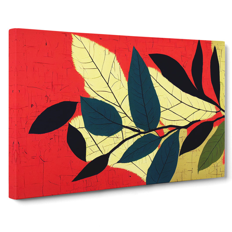 Evocative Leaf - Wrapped Canvas Print