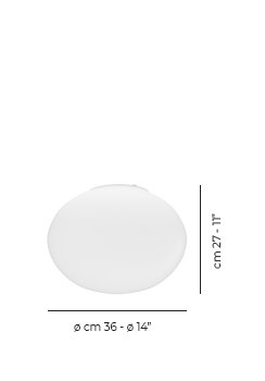 Lucciola 1 - Light Flush Mount, 2700K, 11" H x 14" W x 14" D