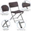 Chaise pliante en rotin Johnson Johnson avec cadre gris