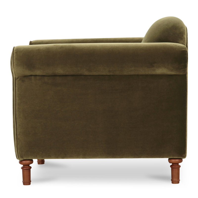 Harmony Armchair, Dark Green Velvet