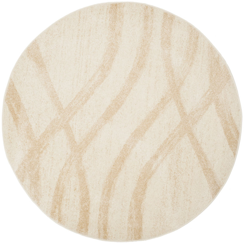 Shelva Performance Abstract Rug, Round 6'