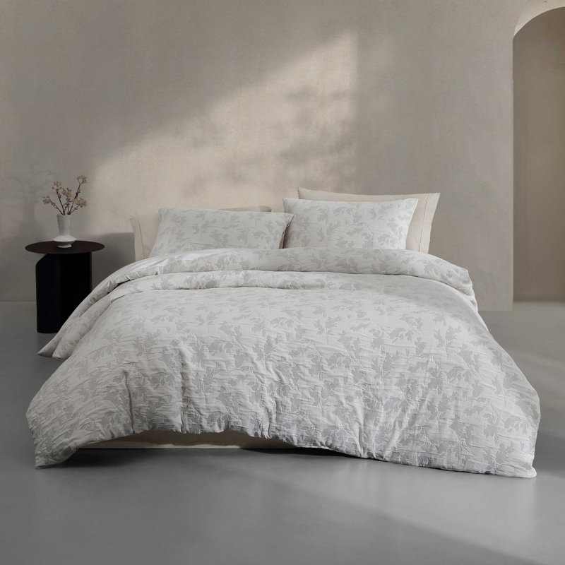 Ensemble de housse de couette réversible en coton Calvin Klein Cascade, Housse de couette très grand et 2 très grandes t