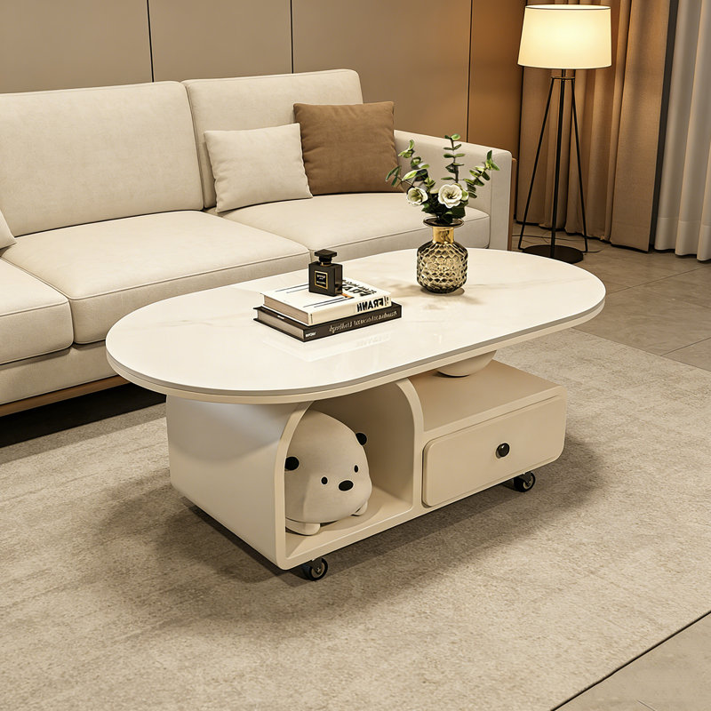 Ine, Blanc / gris clair, H 16,53 po x L 39,37 po x l 21,65 po