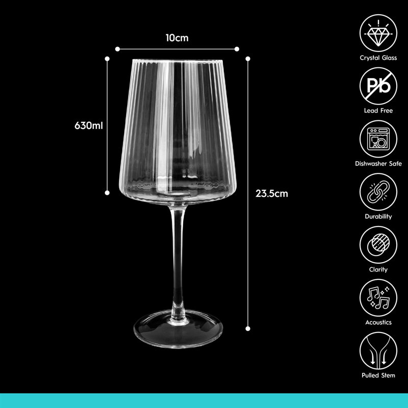 630ml Red Wine Glass, Set of 6