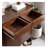 Solid Wood Shoe Cabinet with Silent Double Drawers