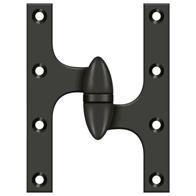 Charnière 6 po x 4 1/2 po Deltana OK6045B10B-R Finition bronze huilé
