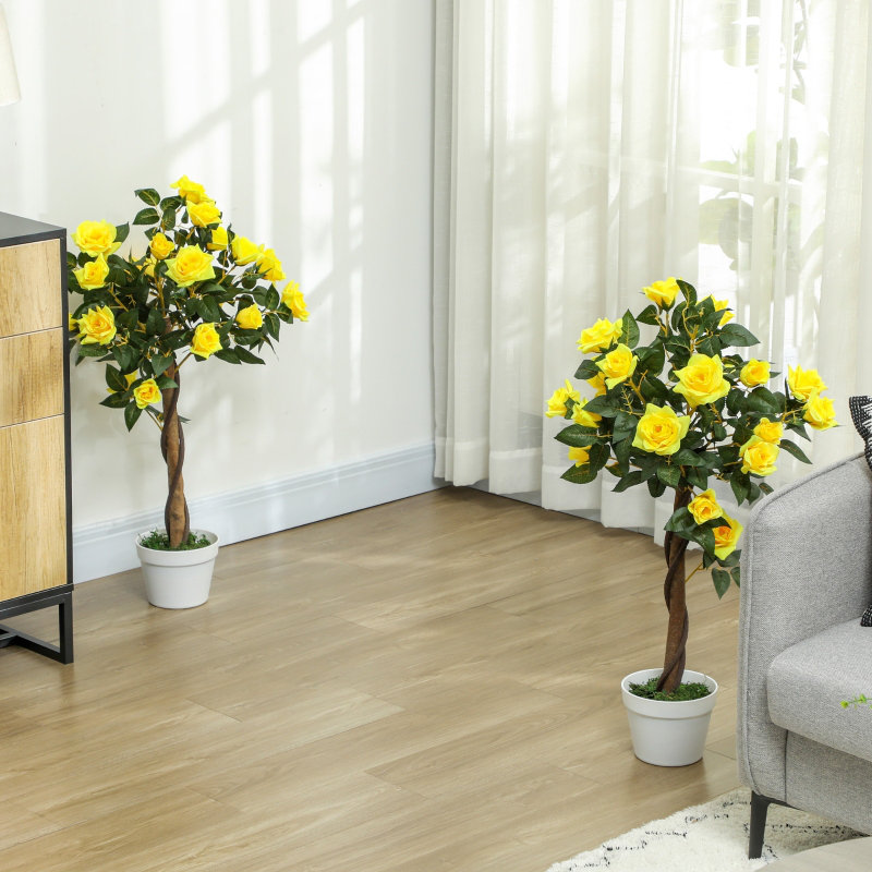 Rose Arrangement in Pot, Yellow