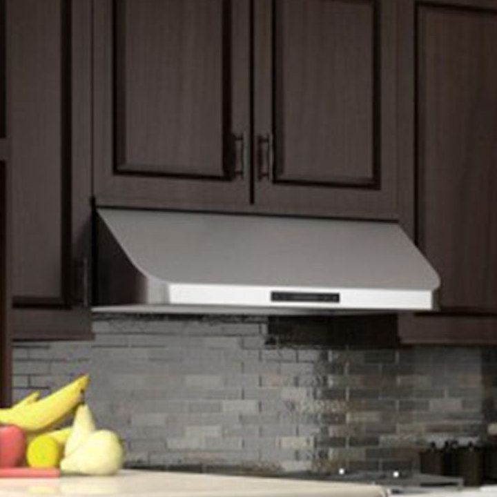 10" 600 CFM Ducted Under Cabinet Range Hood in Brushed Stainless Steel