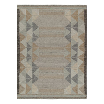 Scandinavian Wool Geometric Area Rug