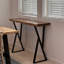 86.4cm Solid Wood Top Console Table