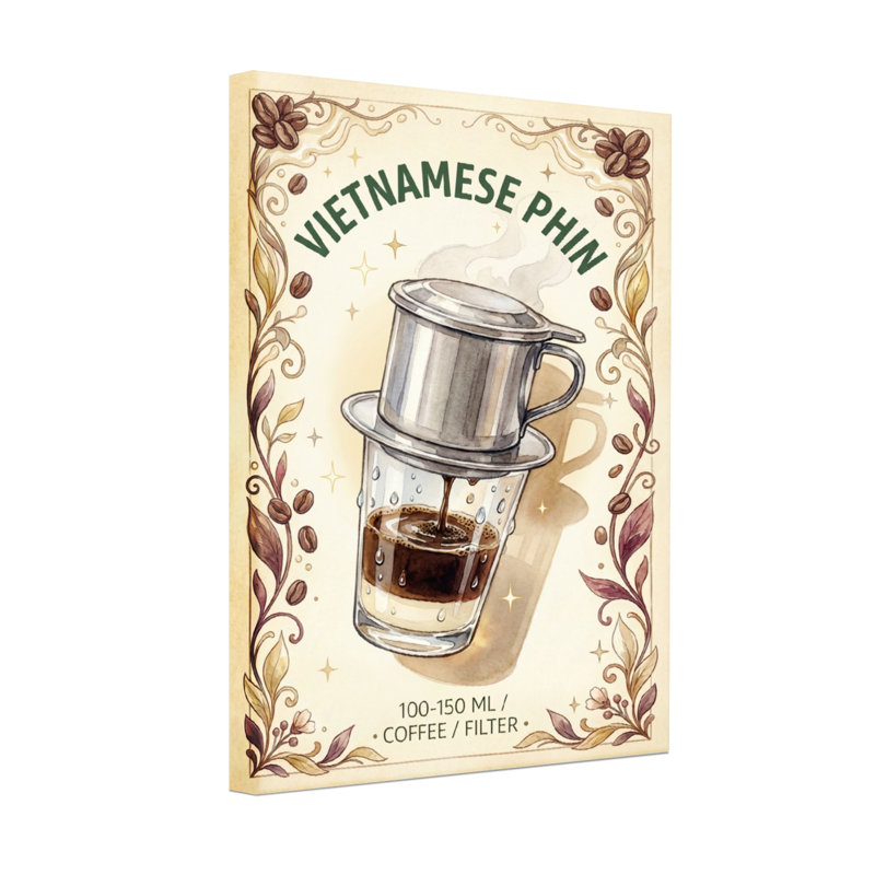 Alimentation et boissons, filtre vietnamien Phin Coffee, H 30 po x l 20 po, Toile tendue, Ne s’applique pas